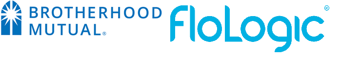 Brotherhood Mutual and Flologic logos