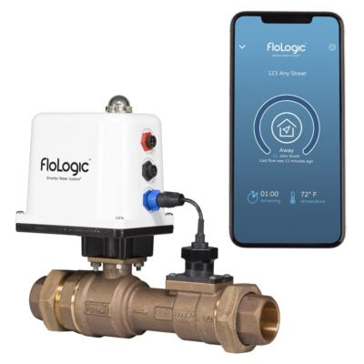 FloLogic 1.5-Inch Leak Detection and Auto Water Shutoff System with Gateway Connect