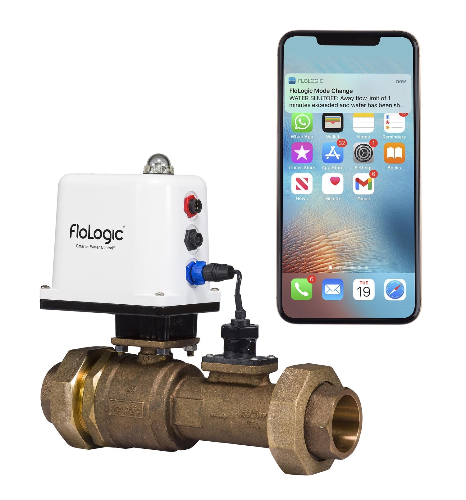 FloLogic System with iPhone notification
