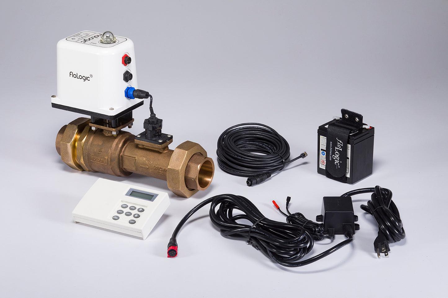 FloLogic 2-Inch Leak Detection and Auto Water Shutoff System with Legacy Control Panel