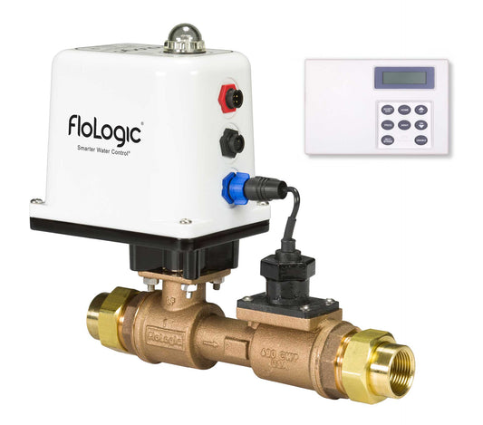 FloLogic 1-Inch Leak Detection and Auto Water Shutoff System with Legacy Control Panel