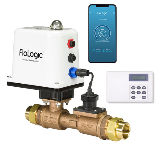 FloLogic 1-Inch Leak Detection and Auto Water Shutoff System Gateway Connect and Legacy Control Panel