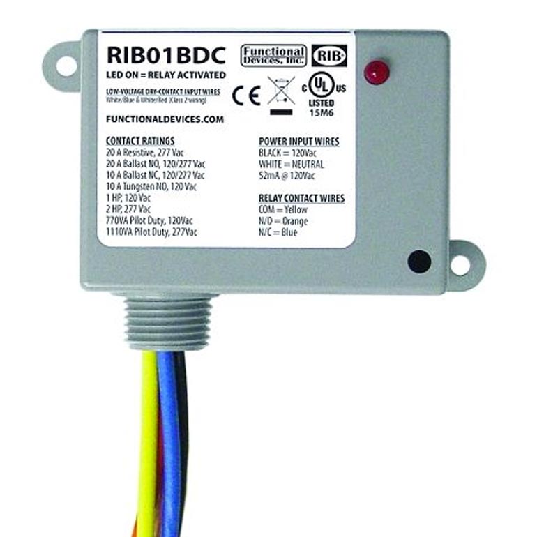 110 VAC RIB Relay (RIB01BDC) – FloLogic