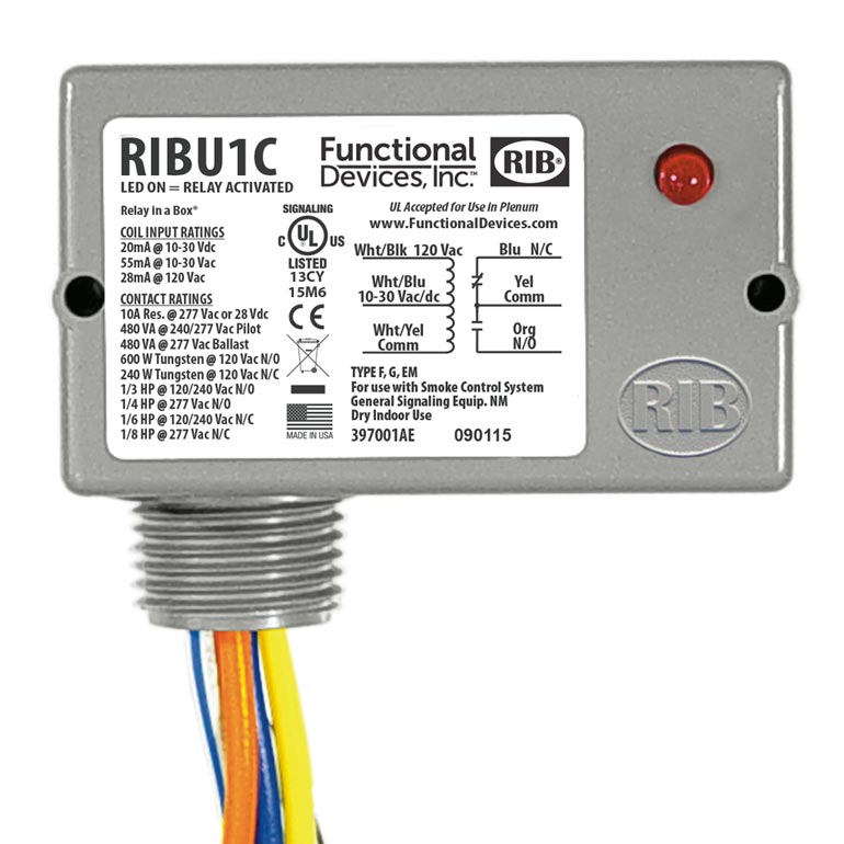RIB RELAY FOR IRRIGATION OVERRIDE (RIBU1C) – FloLogic